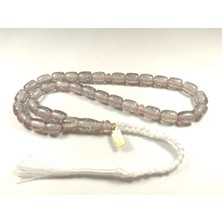 İskeçe Tesbih Ebu Zeyn Usta Eseri Imzalı Kat Kat Ipe Dizilmiş Simli Necef Sertifikalı 4798