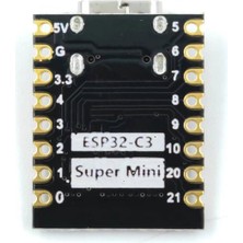 Robiz ESP32 C3 Super Mini Geliştirme Kartı Wifi Bluetooth Type-C USB 160MHZ 4mb Flash 400KB Psram