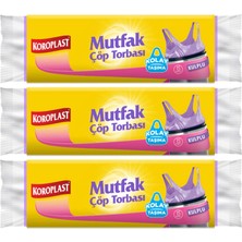 Koroplast Mutfak Çöp Torbası 15'li x 3 Adet