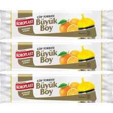 Koroplast Mandarin Kokulu Büyük Boy Çöp T. 10'lu x 3 Adet
