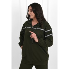 Koza Kadın Sim Detaylı  Büyük Beden Eşofman Takımı 3671-23