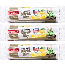 Koroplast  Koku Hapseden Limon Büzgülü Büyük  Çöp 10LUX3 Ad