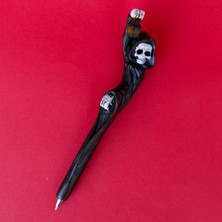 Dekoratif Polyester İskelet Tükenmez Kalem (16cm)