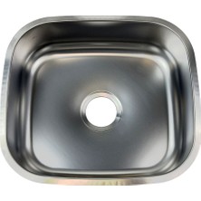 Quasar Tezgah Altı Krom Kaplama Paslanmaz Çelik Eviye 40 x 45 cm