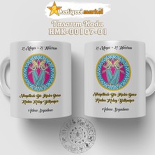 Hediyeci Market Ikizler Burcu Kadınına Özel Beyaz Kupa Bardak - HMK-00107-01