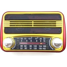 Newnet RT-310 Şarjlı Nostaljik Fm Radyo - Taşınabilir Mini Şarjlı Radyo - Değiştirilebilir Batarya