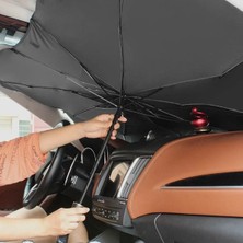 Eraks Car Accesories Tüm Araçlar Için Araba Ön Cam Güneşlik Katlanabilir Güneşlik Şemsiye Ön Cam Gölgelik Esnek