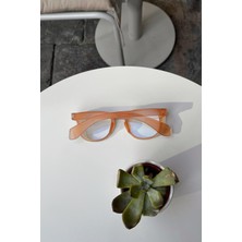 Falan Eyewear Maison Kadın Blue Block Gözlük Mat Nude