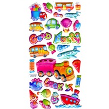 Limmy Sticker Kabartmalı Stiker Defter, Planlayıcı Etiket (LIMLRA-012)-17X9CM- Taşıt Partisi