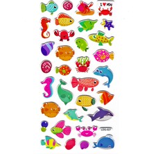 Limmy Sticker Kabartmalı Stiker Defter, Planlayıcı Etiket (LDG027)-17X9 Cm- Balıklar