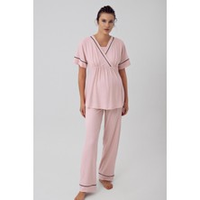 Artış Collection Kısa Kollu Esnek Viskon Hamile Pijama Takımı 16202