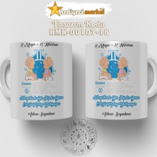 Hediyeci Market Ikizler Burcu Erkeğine Özel Beyaz Kupa Bardak - HMK-00107-16