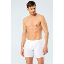 Cacharel Erkek Boxer, Bel Bantlı Uzun Boxer, %95 Pamuk %5 Likralı