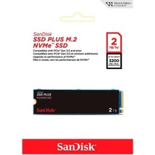 Sandisk SSD Plus 2TB 3200MB-3000MB M.2 PCIe Gen 3.0 NVMe SSD