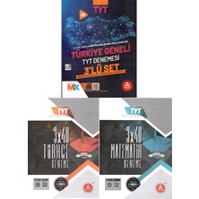 A Yayınları TYT 3'lü Deneme - 3x40 Türkçe Deneme - 3x40 Matematik Deneme 3'lü Set