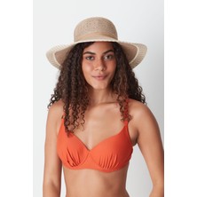 C&city Merserize Plaj Şapkası T24740-09 Naturel