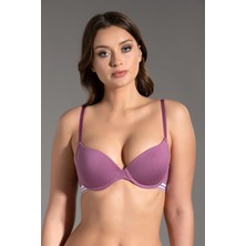 C&city Desteksiz Penye Sütyen C15116 Gül Kurusu