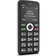 Welio Wkey T100 Tuşlu Kamerasız Asker/Yaşlı Cep Telefonu Siyah