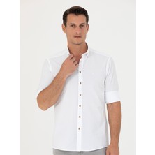 Cacharel Erkek Beyaz Slim Fit Uzun Kollu Gömlek 50265476-VR013