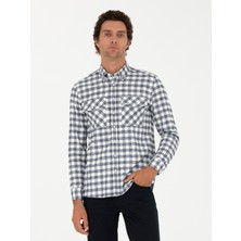 Cacharel Erkek Lacivert Regular Fit Uzun Kollu Gömlek 50272920-VR033