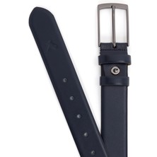 Cacharel Erkek Lacivert Klasik Deri Kemer 50269867-200