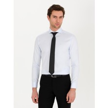 Cacharel Erkek Açık Mavi Slim Fit Uzun Kollu Basic Gömlek 50268927-VR003
