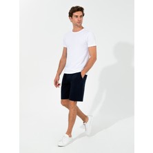 Cacharel Erkek Lacivert Comfort Fit Örme Şort 50247942-VR033