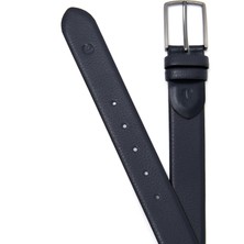 Cacharel Erkek Lacivert Klasik Deri Kemer 50261858-200