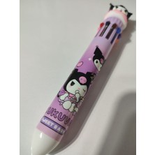 Sanrio Çok Renkli Tükenmez Kalem 10 Renk Birarada