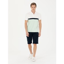 Cacharel Erkek Lacivert Slim Fit Jean Bermuda Şort 50269605-VR033