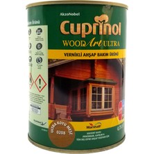 Cuprinol Woodart Ultra Solvent Bazlı Vernikli Ahşap Koruyucu 0,75 Lt Koyu Meşe