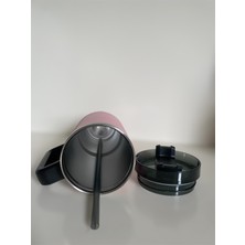 Tarantula Stainless Steel Pipetli Yandan Tutmalı  0.89 Lt Pembe Seyahat Termosu