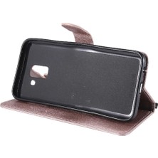 Manyi Mall Kart Yuvası ile Samsung Galaxy J6 2018 Için Flip Case Yüksek Kalite Deri (Yurt Dışından)