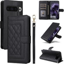 Manyi Mall Google Piksel 8 Pro Flip Kapak Için Flip Case Basit Iş Cüzdan Deri (Yurt Dışından)