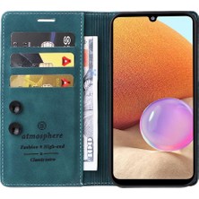 Manyi Mall Samsung Galaxy A32 4g Için Flip Case Darbeye Deri Kılıf Kapak Çevirin (Yurt Dışından)