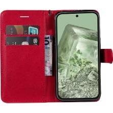 Manyi Mall Kart Yuvası Yüksek Kaliteli Deri Iş ile Google Piksel 8A Için Flip Case (Yurt Dışından)