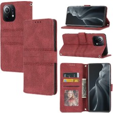 Manyi Mall Xiaomi Mi 11 Için Flip Case Cüzdan Kılıf Kickstand Darbeye Koruyucu Pu (Yurt Dışından)