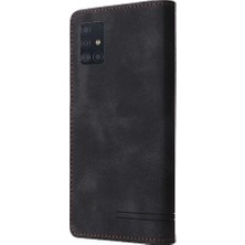 Manyi Mall Samsung Galaxy A51 Için Flip Case Darbeye Basit Iş Cüzdan Kılıf (Yurt Dışından)