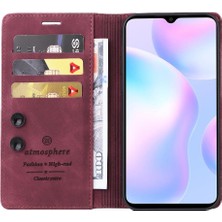 Manyi Mall Xiaomi Redmi 9A Için Flip Case Deri Kılıf Darbeye Cüzdan Basit Flip (Yurt Dışından)