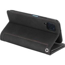 Manyi Mall Huawei P40 Lite Kickstand Cüzdan Kordon 9 Kart Yuvaları Pu Için Flip Case (Yurt Dışından)