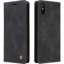 Manyi Mall Xiaomi Redmi 9A Için Flip Case Deri Kılıf Darbeye Cüzdan Basit Flip (Yurt Dışından)