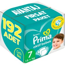 Prima Bebek Bezi Beden:7 (15+Kg) Xx Large 192 Adet Avantaj Fırsat Pk