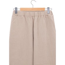 Ecocotton Melsa Kadın Pijama Takımı  Organik Pamuk Müslin Bej