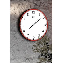 Emya Home Klasik Duvar Saati Kırmızı - 29 cm