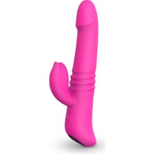 Cupid Shop Şarjlı Ileri Geri Ve Dönme Hareketli Isıtmalı Ve Titreşimli G Nokta Ve Klitoris Uyarıcı Rabbit Vibratör