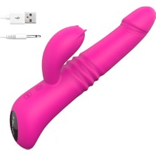 Cupid Shop Şarjlı Ileri Geri Ve Dönme Hareketli Isıtmalı Ve Titreşimli G Nokta Ve Klitoris Uyarıcı Rabbit Vibratör