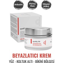 Quality Life Cilt  Krem Arbutin, Pirinç Özü 50 ml - Koltuk Altı  - Genital Bölge  -