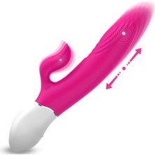 Cupid Shop Şarjlı Isıtmalı Ileri Geri Hareketli Ve Güçlü Titreşimli 2 In 1 Rabbit Vibratör