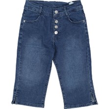 by BebekOdam Kız Çocuk Mavi Kot Kapri