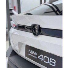 DK Tuning Peugeot 408 Ön Panjur 2022+ Parlak Siyah ABS Logo Amblem